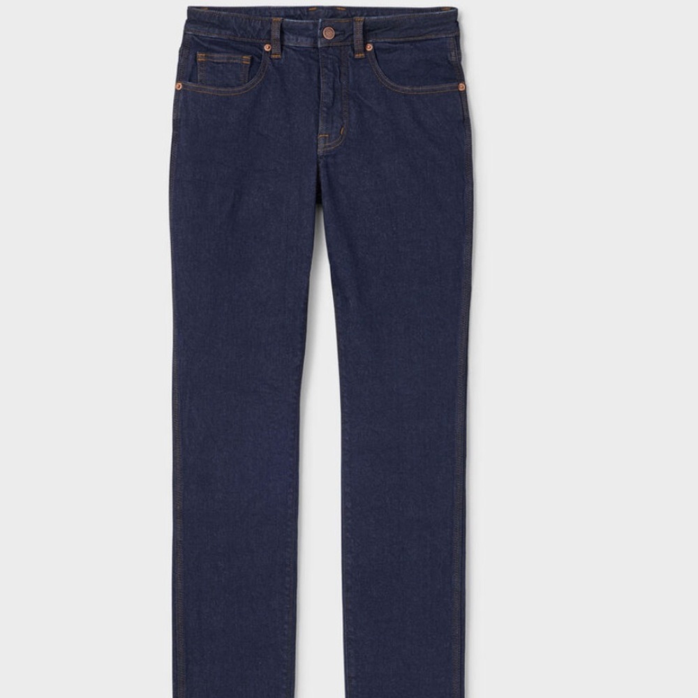 Duluth Dark Wash Blue Denim Straight Leg Jeans 8 X 31